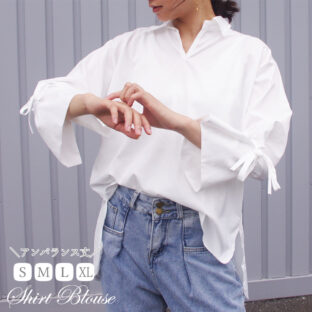 シンプルイレギュラーデザイン シャツ