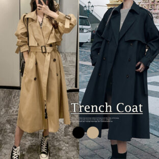 トレンチロングコート 全２色