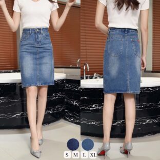 タイトデニムスカート 全２色
