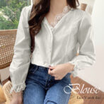 レース、ブラウス、韓国