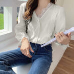 レース、ブラウス、韓国