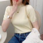 ニットソー　半袖