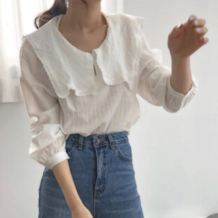 ラッフルブラウス 全２色