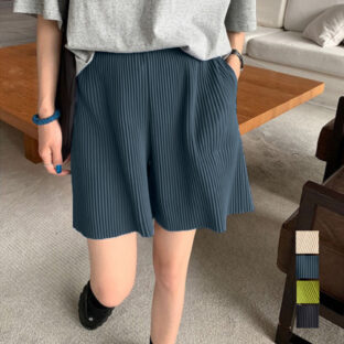 プリーツショートパンツ 全４色