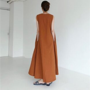 ナチュラルロングワンピース 全7色