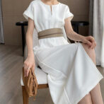 白 ワンピース きれいめ