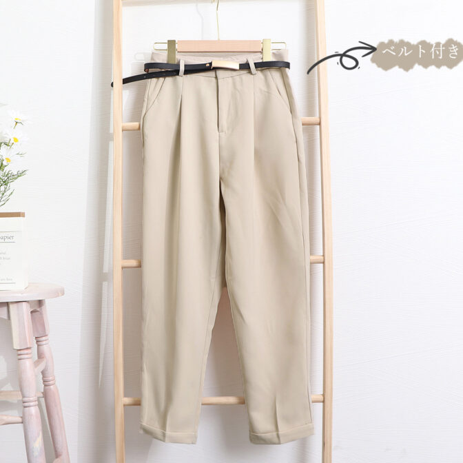 テーパードパンツ レディース 低身長