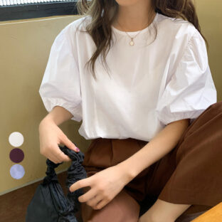 パフスリーブカットソー 全３色