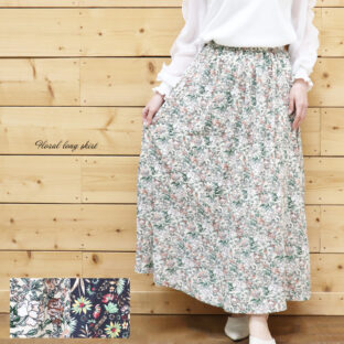 非公開: ヴィンテージフラワースカート 全2色