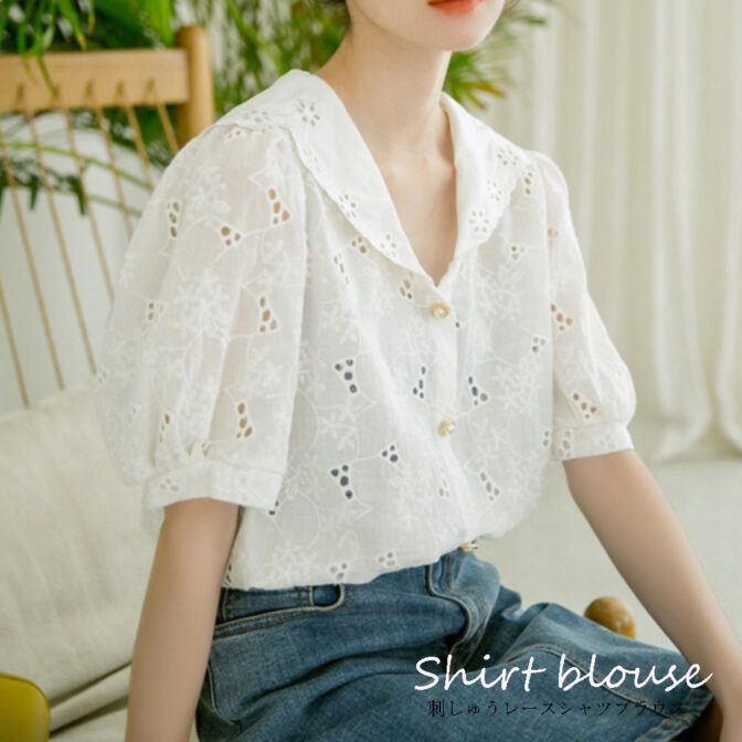 レース　ブラウス