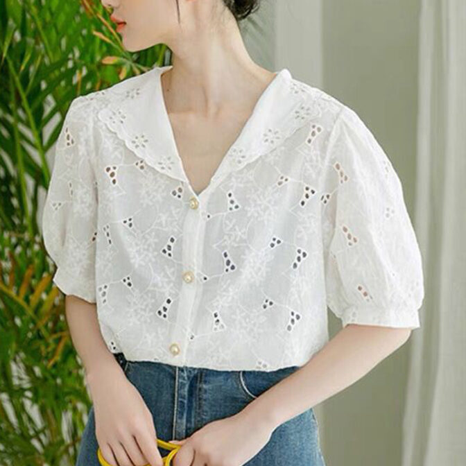 レース　ブラウス