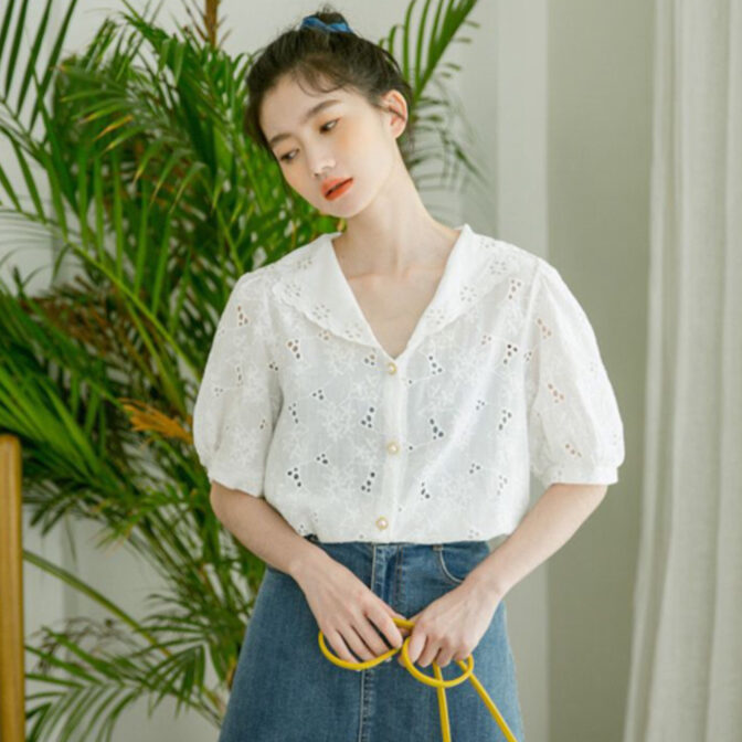 レース　ブラウス