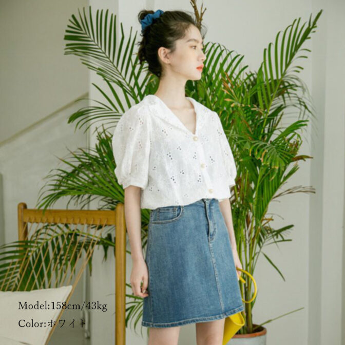 レース　ブラウス