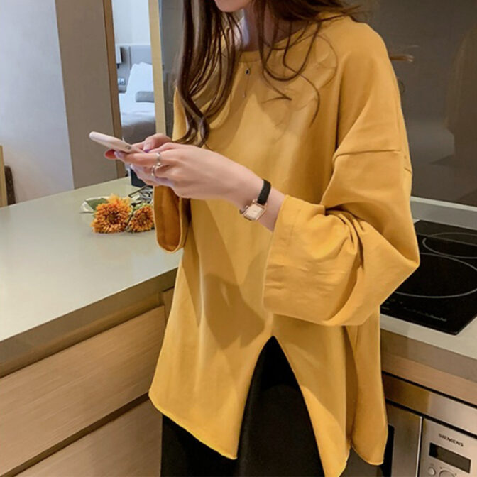 スリット シャツ レディース