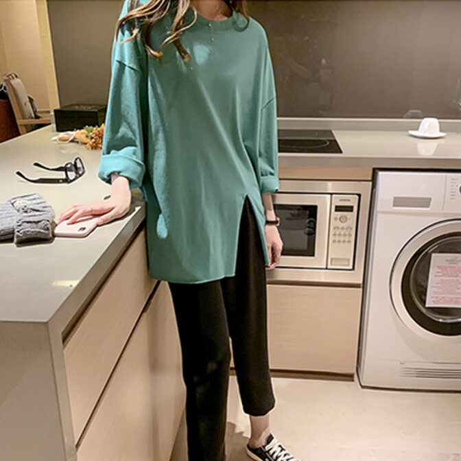 スリット シャツ レディース