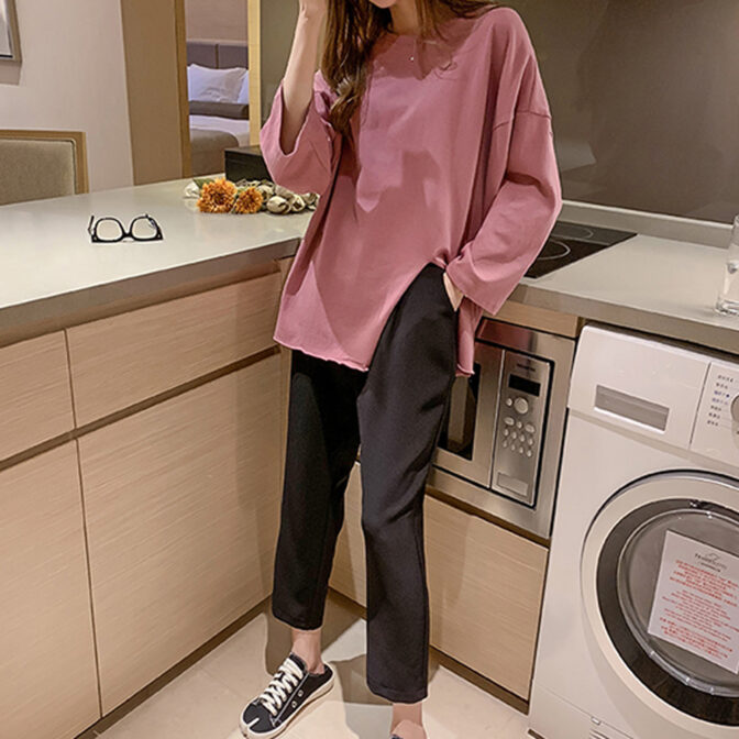 スリット シャツ レディース