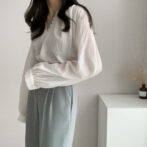 ボリュームスリーブ　シャツ