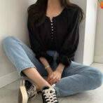 ボリュームスリーブ　シャツ