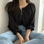 ボリュームスリーブ　シャツ