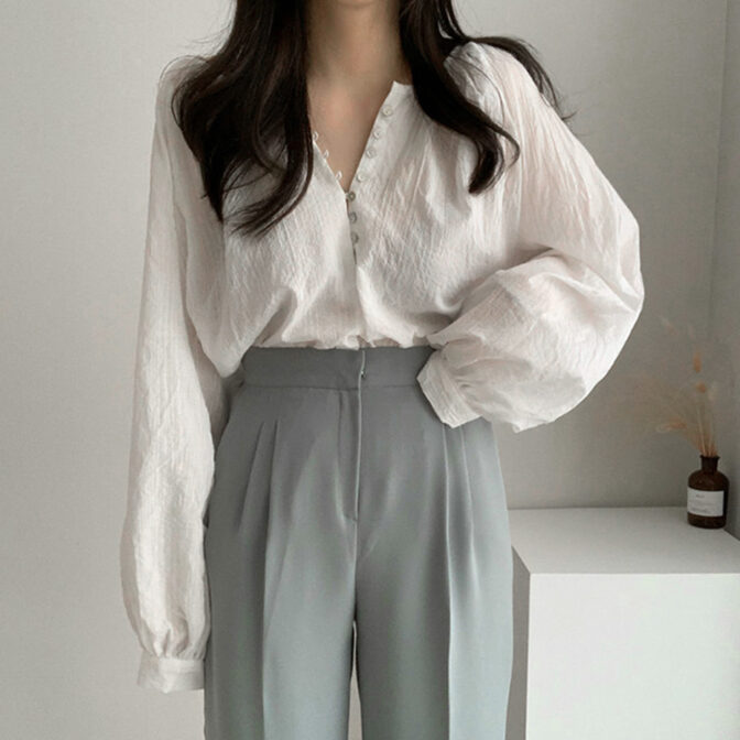 ボリュームスリーブ　シャツ