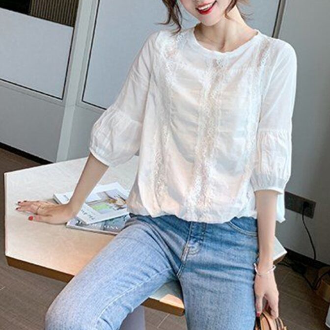 レーストップス コーデ 40代