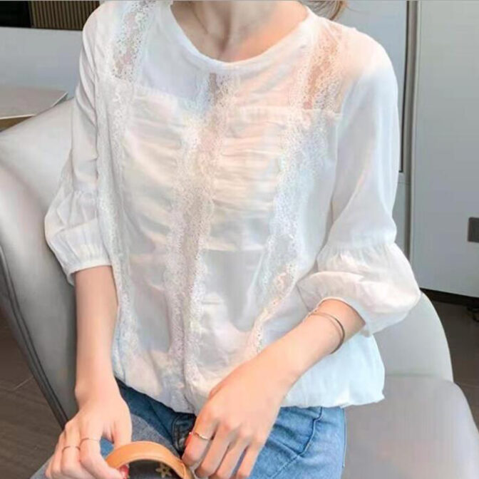 レーストップス コーデ 40代