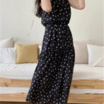 ドット柄ワンピース