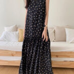 ドット柄ワンピース