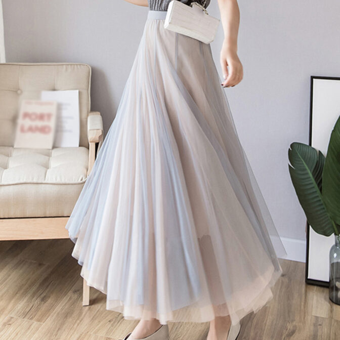 マキシ丈フレアスカート コーデ