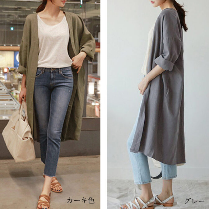 涼しい カーディガン オフィス