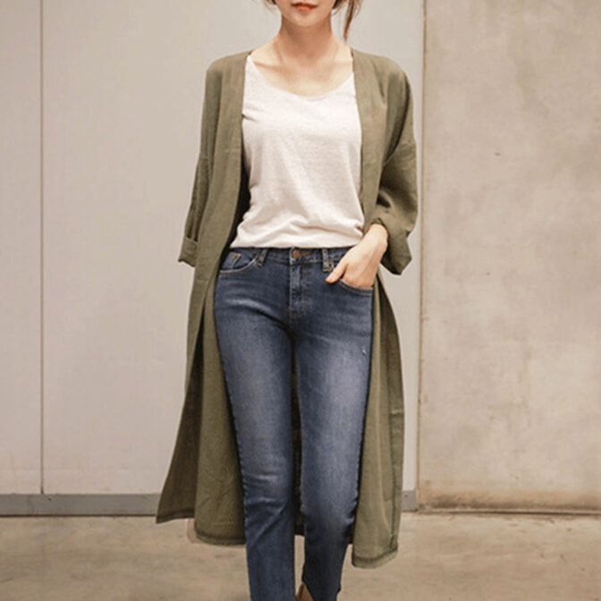 涼しい カーディガン オフィス