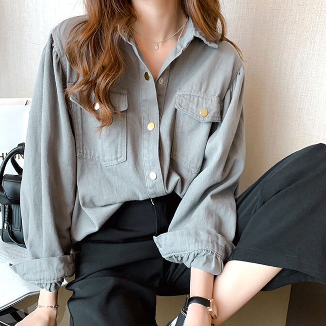 デニム　シャツ