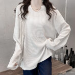 キーネック　カットソー