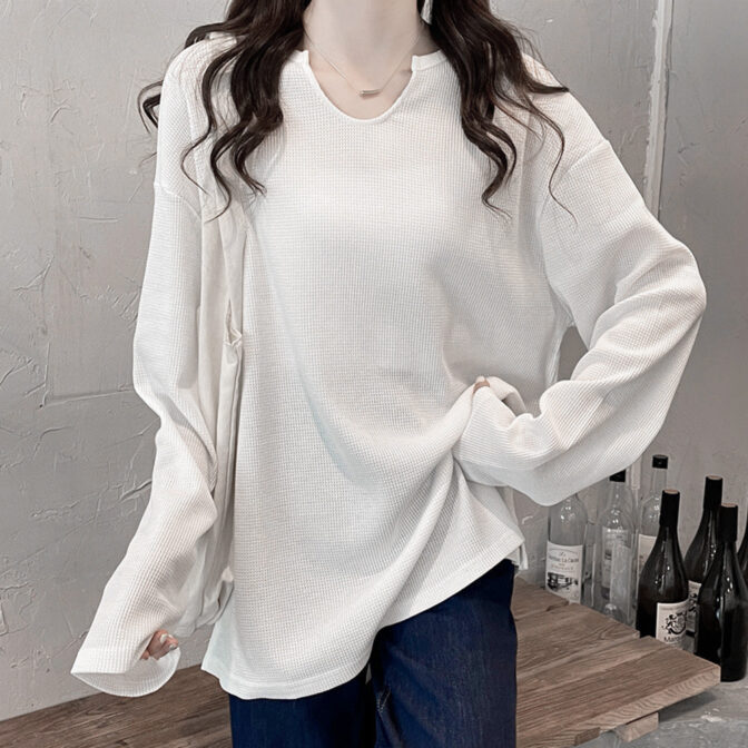 キーネック　カットソー