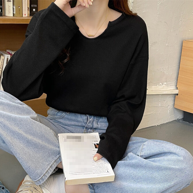 キーネック　カットソー