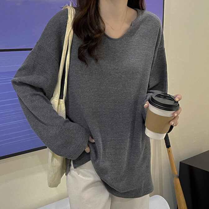 キーネック　カットソー