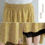 花柄スカート