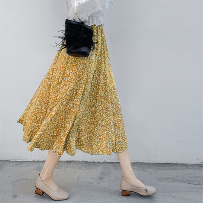 花柄スカート