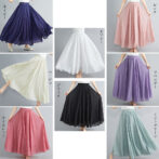 リネン スカート