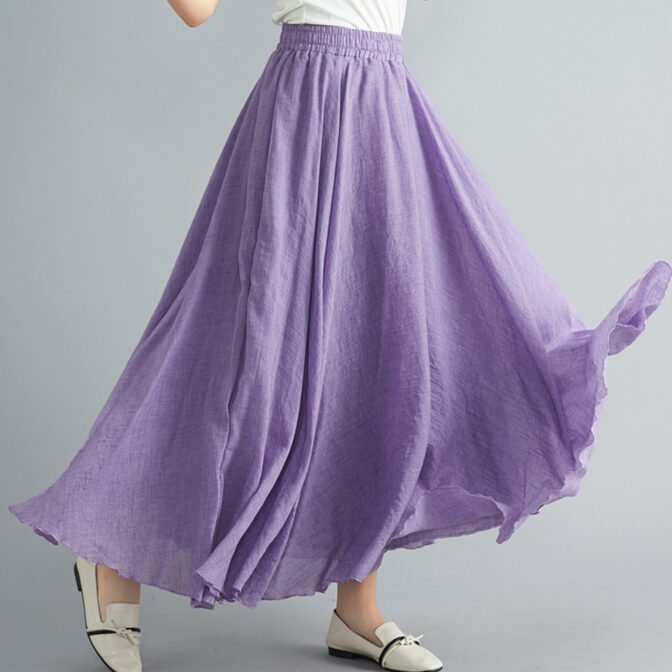 リネン スカート