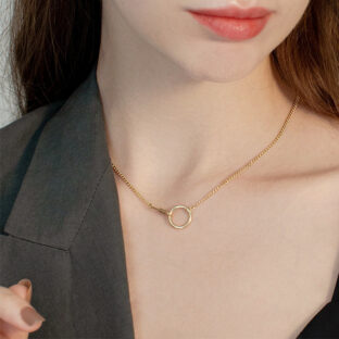 サークルモチーフネックレス