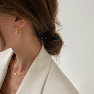 ワイヤーフープピアス 全２色